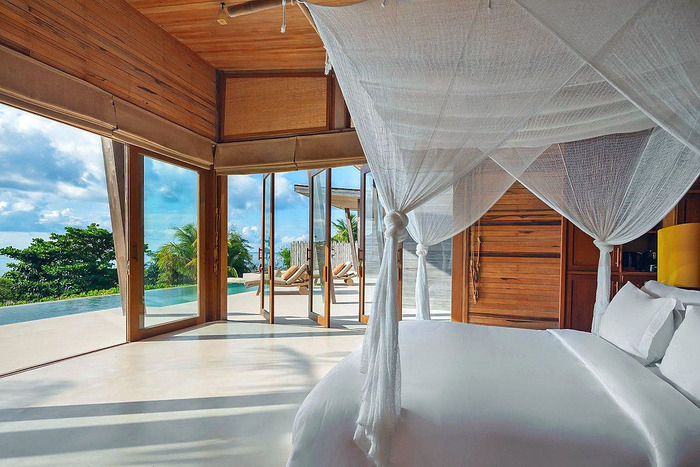 Phòng ngủ tại Six Senses Côn Đảo